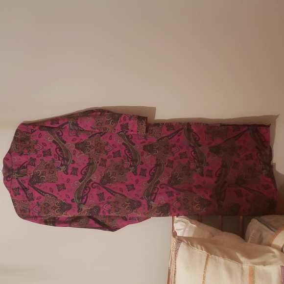 NWT Lauren Ralph Lauren Black Label size 2 Paisley Printed 100% Silk Dress. - Picture 5 of 6